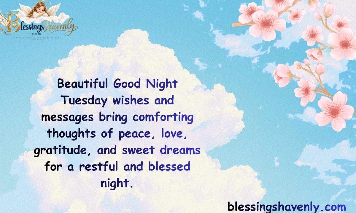 Beautiful Good Night Tuesday Wishes and Messages