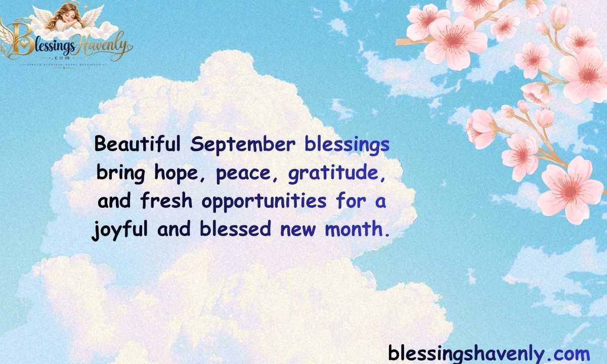 Beautiful September Blessings for a New Month
