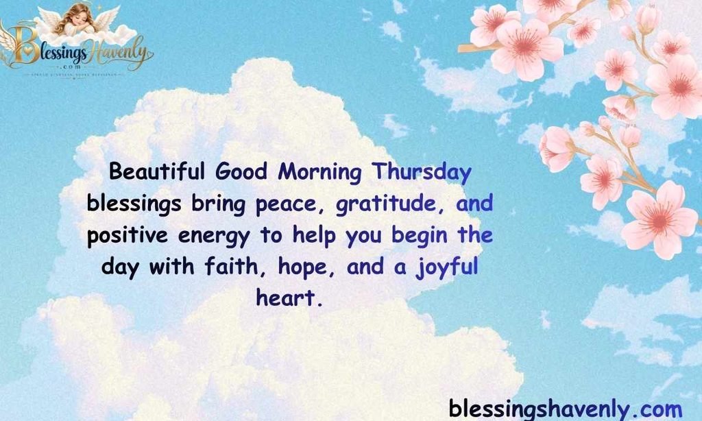 Beautiful Good Morning Thursday Blessings