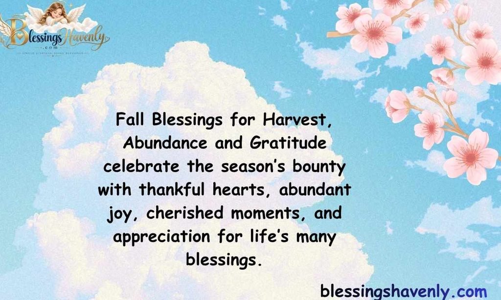 Fall Blessings for Harvest, Abundance and Gratitude