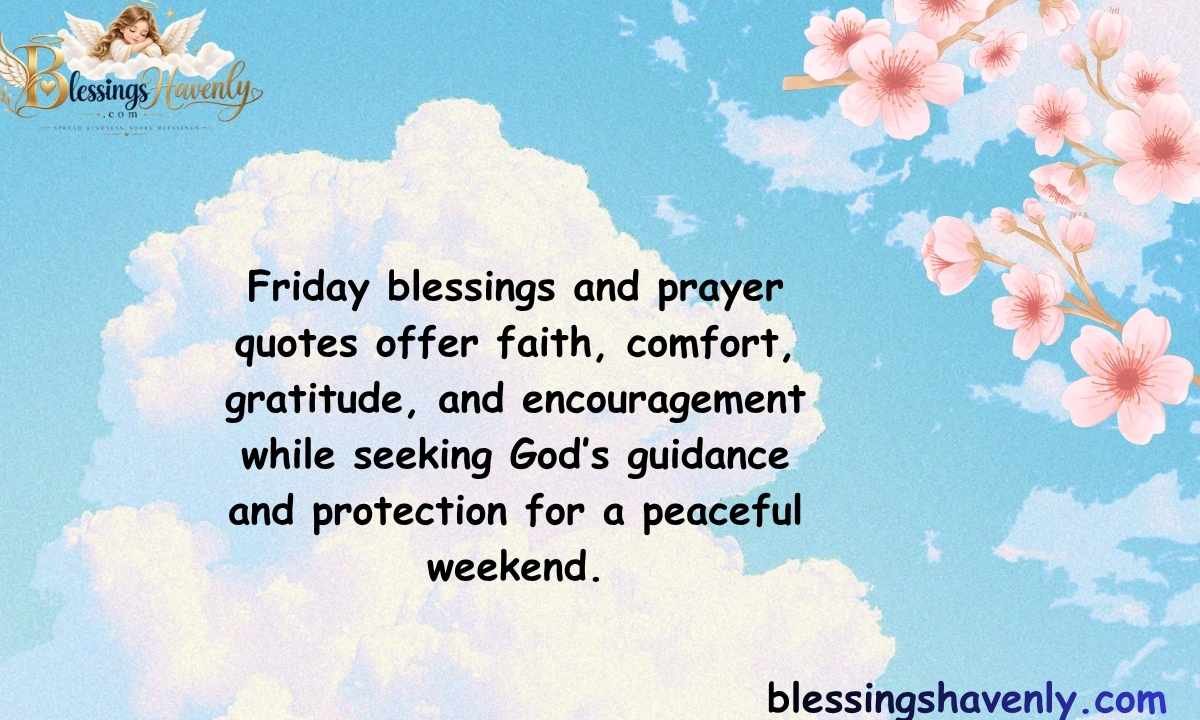Friday Blessings and Prayers Quotes