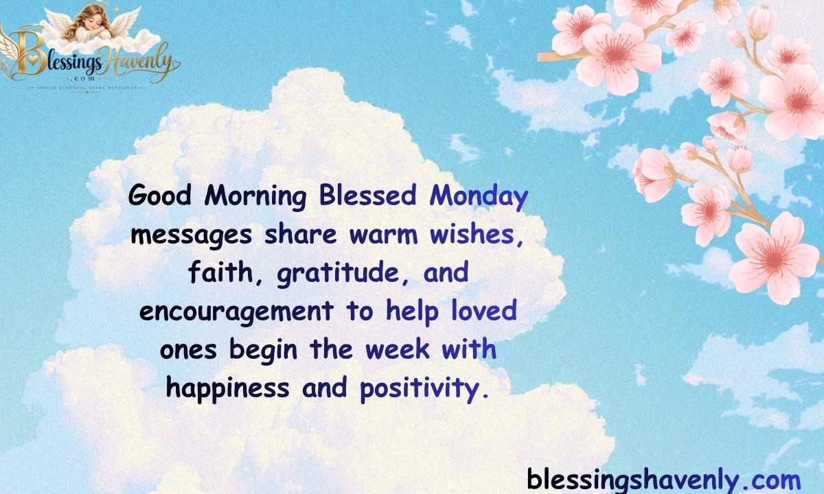 Good Morning Blessed Monday Messages