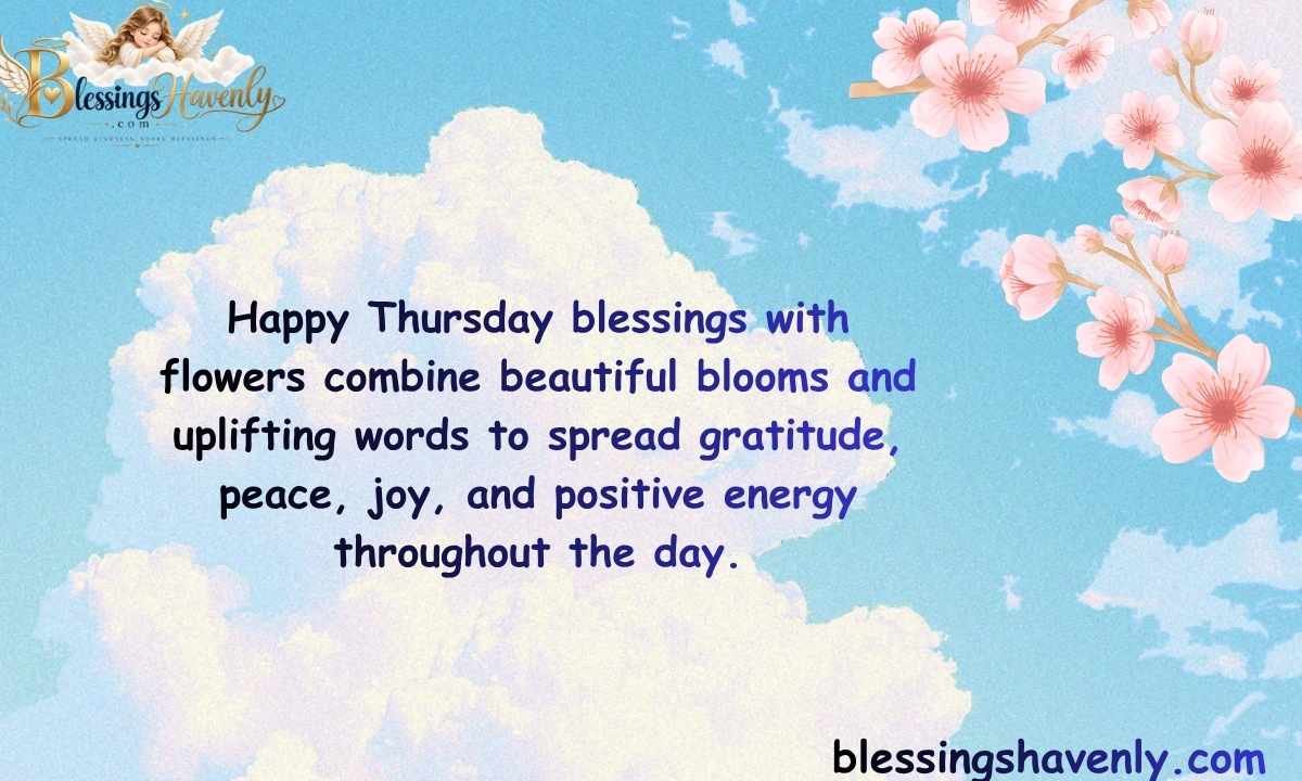 Happy Thursday Blessings with Flowers