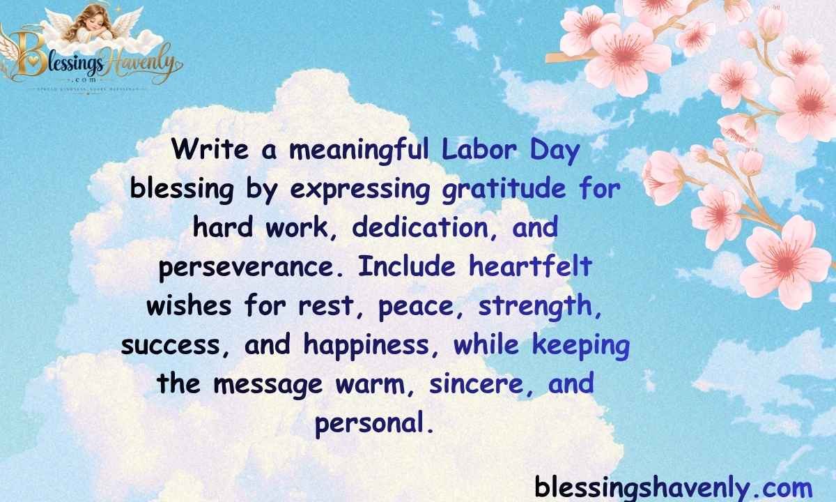 How to Write a Meaningful Labor Day Blessing