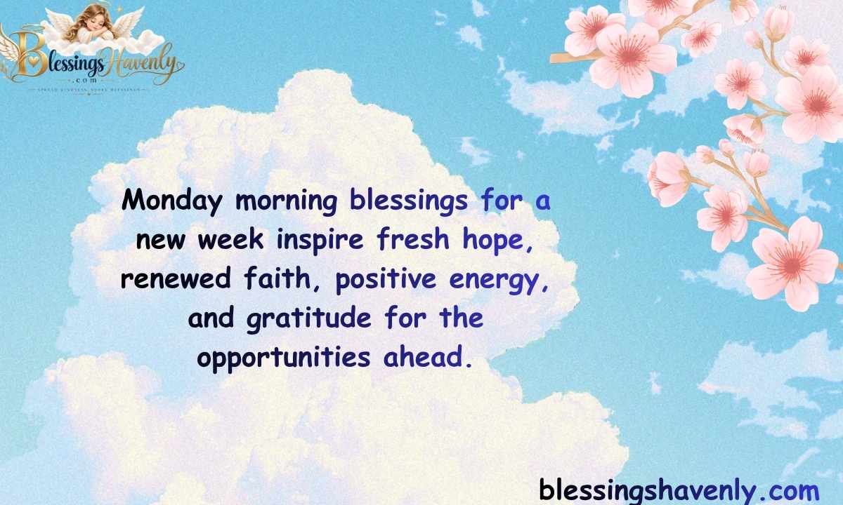 Monday Morning Blessings for a New Week
