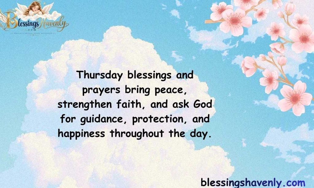 Thursday Blessings and Prayers