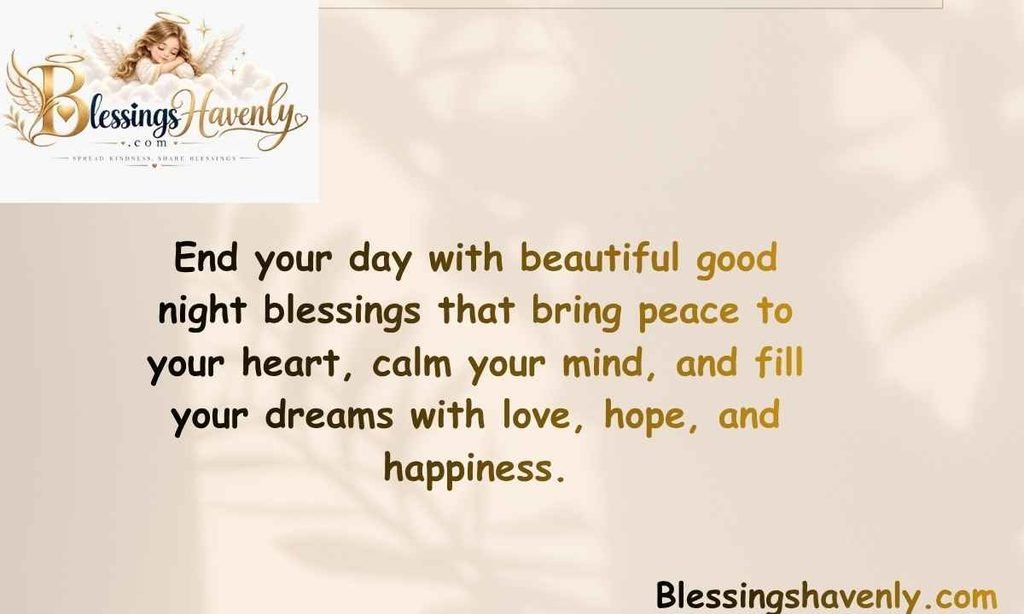 Beautiful Good Night Blessings for a Peaceful Sleep