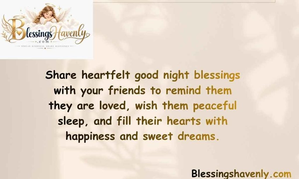 Good Night Blessings for Friends to Show You Care