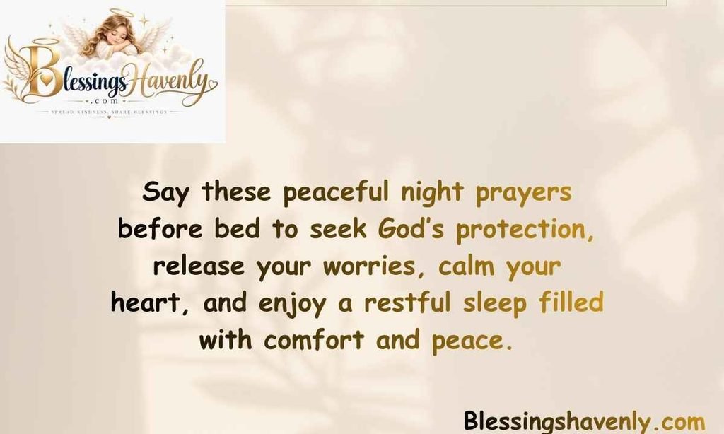 Night Prayers for Sleeping Peacefully and Restfully