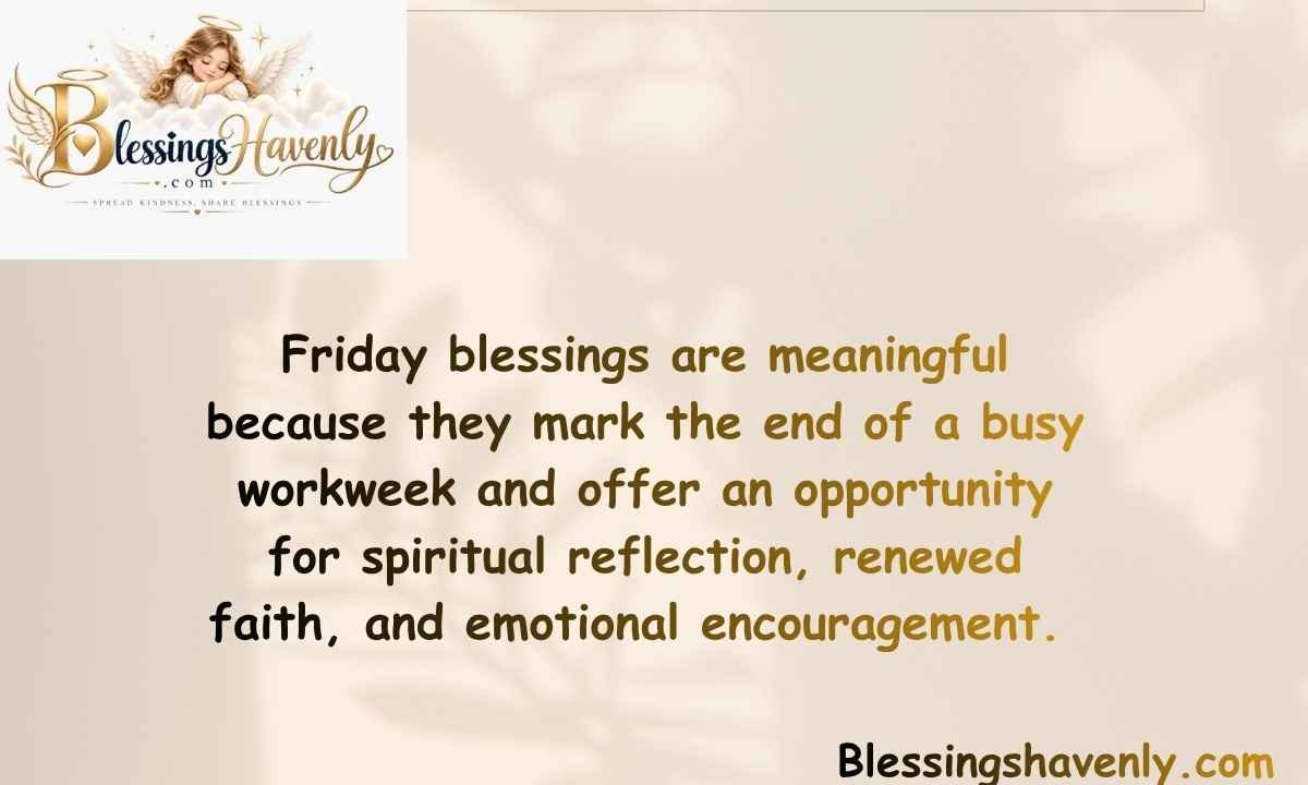 What Are Friday Blessings and Why Are They Meaningful