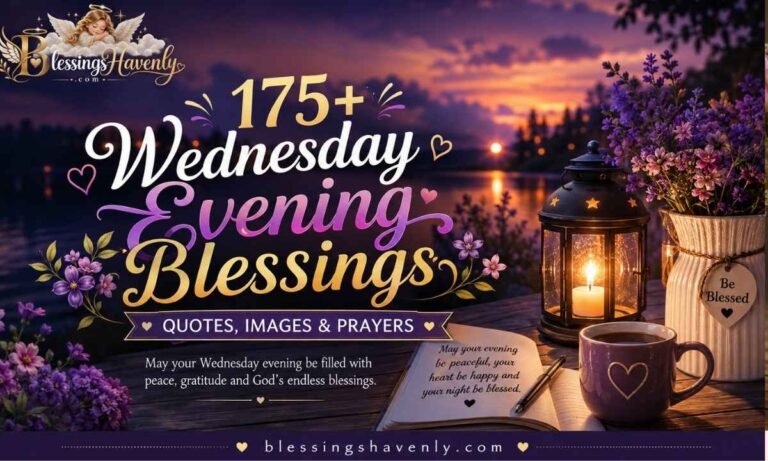Wednesday Evening Blessings, Quotes, and prayers